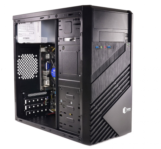 Новый компьютер QUBE QB05M U3 Tower / Pentium Gold G6400 (2(4) ядра по 4GHz) / 8GB DDR4 (2666MHz) / 120GB SSD / 400W / PRIME H410M-R - изображение 4