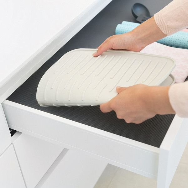 Коврик-сушилка для посуды Brabantia Dish Washing + Organising 43,8х32,5 см белый (117466) - изображение 2