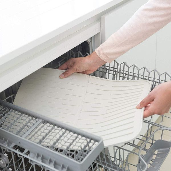 Коврик-сушилка для посуды Brabantia Dish Washing + Organising 43,8х32,5 см белый (117466) - изображение 3
