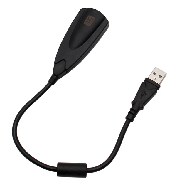 Адаптер-переходник Usb-звуковая карта (На кабеле) Black – фото, отзывы ...
