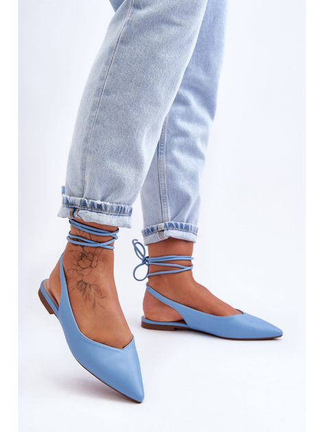 Baleriny damskie Lilly Ann 36 Niebieskie (5905677640229) - obraz 3