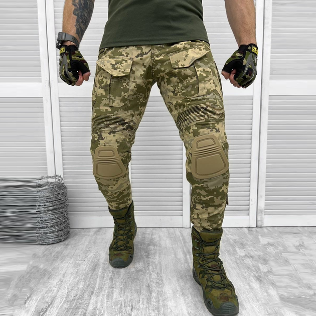Чоловічі штани RipStop з наколінниками піксель / Міцні статутні брюки розмір XL - зображення 1