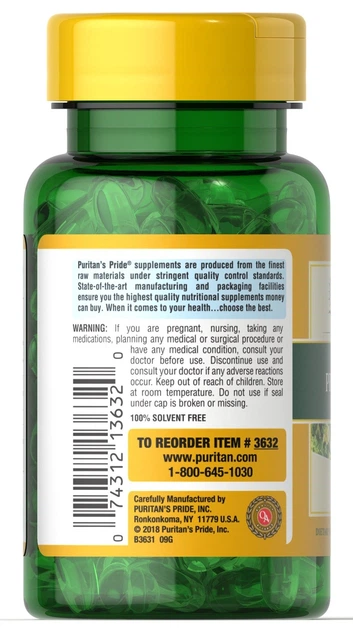 Олія примули вечірньої Puritans Pride Evening Primrose Oil 500 mg with GLA - 100 капсул - Фото 2 Олія примули вечірньої Puritans Pride Evening Primrose Oil 500 mg with GLA - 100 капсул - зображення 2