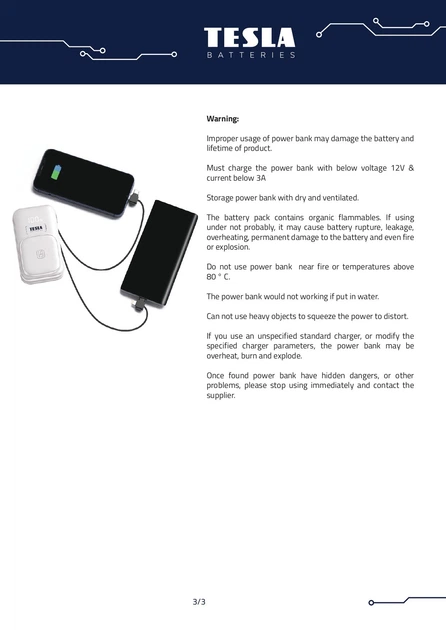 УМБ TESLA Fast Charge Wireless Power Bank 10000mAh (MagSafe) White - зображення 14