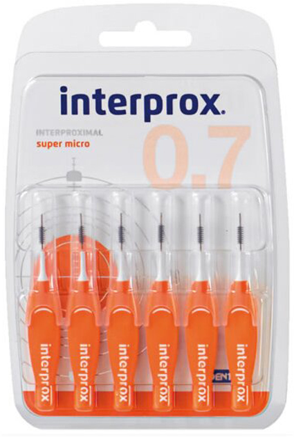 Szczoteczki do zębów Interprox Interproximal Super Micro 6 szt (8427426033283) - obraz 1