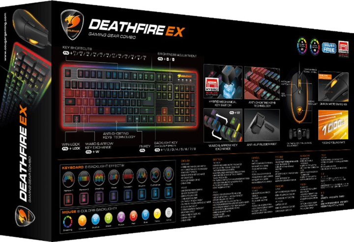 Zestaw przewodowy Cougar Deathfire EX USB Black (CGR-WXNMB-DF2) - obraz 13