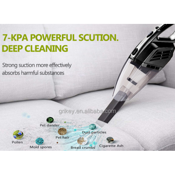 Автомобильный пылесос аккумуляторный Moltis L3, 2200mAh, 120W, 8000 Па, от USB из ABS пластика черный 10004 - Фото 7 Автомобильный пылесос аккумуляторный Moltis L3, 2200mAh, 120W, 8000 Па, от USB из ABS пластика черный 10004 - изображение 7