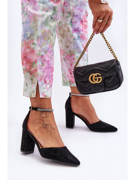 Damskie buty na obcasie Diamond 39 Czarne (5905677436181) - obraz 5