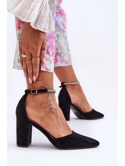 Damskie buty na obcasie Diamond 39 Czarne (5905677436181) - obraz 6
