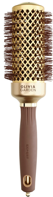 Термобрашинг Olivia Garden Expert Blowout Shine Wavy Bristles Gold & Brown 45 мм - Фото 1 Термобрашинг Olivia Garden Expert Blowout Shine Wavy Bristles Gold & Brown 45 мм - изображение 1
