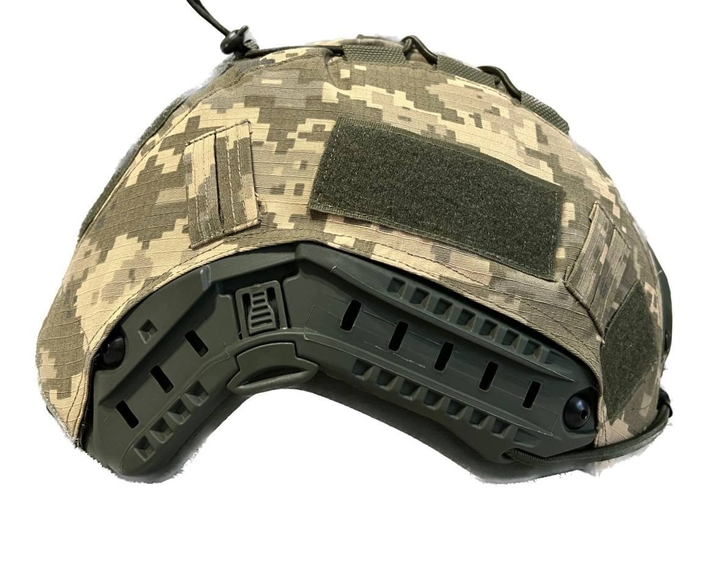 Тактичний військовий кавер на шолом Fast L Піксель - зображення 2