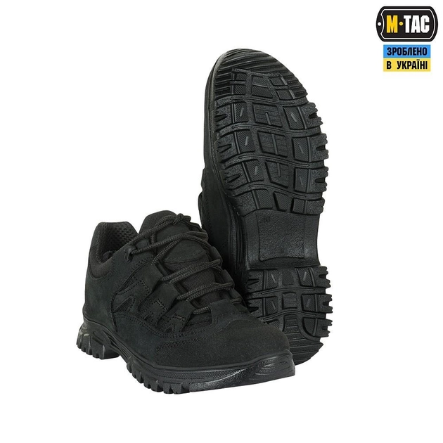 Чоловічі тактичні кросівки демісезонні M-Tac розмір 45 Чорний (LEOPARD III Black) водонепроникний - зображення 1
