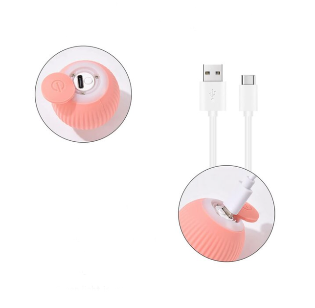 Інтерактивна іграшка м'ячик для котів Pet Gravity Rose - изображение 3
