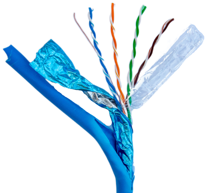 Сетевой кабель витая пара Gear Cat 5E FTP- CU - 4Px2x0.51 (GEC ...