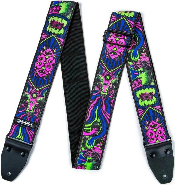 Ремень гитарный Dunlop ILD05 Ilovedust Fangs Strap - Фото 2 Ремень гитарный Dunlop ILD05 Ilovedust Fangs Strap - изображение 2
