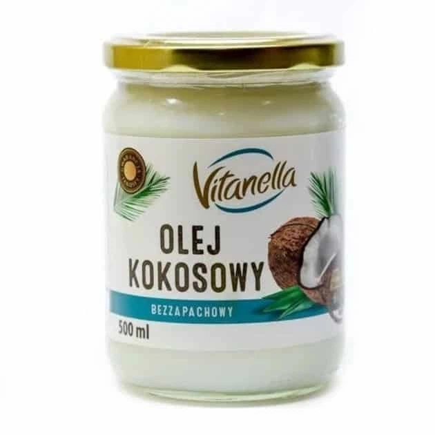 Кокосова олія Vitanella 500 мл - Фото 1 Кокосова олія Vitanella 500 мл - зображення 1