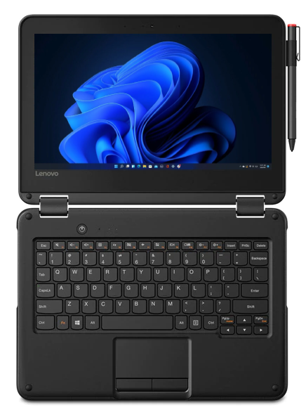 Ноутбук 11.6" Lenovo 300e Intel Celeron N3450 RAM 4GB eMMC 128GB Windows 11 Over Stоск - изображение 5