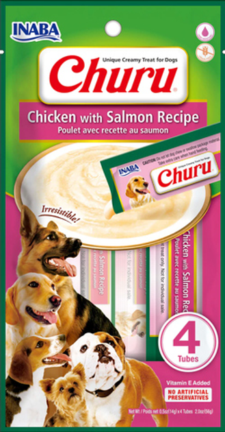 Przysmak dla psów Churu kurczak z lososiem 0.056 kg (8859387701084) - obraz 1