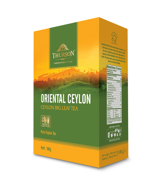Рассыпной зеленый крупнолистовой цейлонский чай Thurson Oriental Ceylon ...