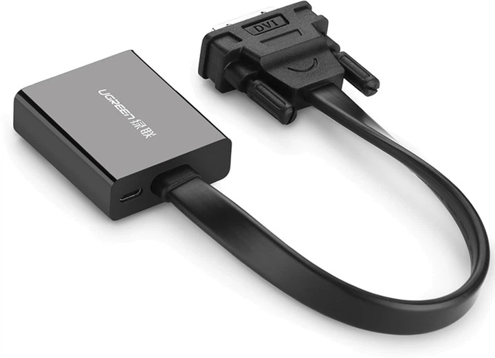 Кабель Ugreen MM108 DVI (24+1) Male to VGA Female Black (UGR-40259) - изображение 3