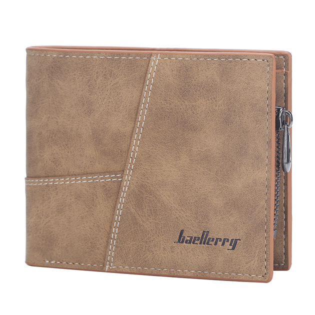 Кошелек горизонтальный с монетницей Baellerry Коричневый (w016-2) - Фото 1 Кошелек горизонтальный с монетницей Baellerry Коричневый (w016-2) - изображение 1