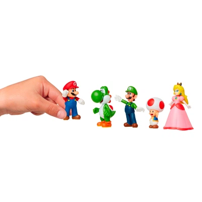 Фигурка Super Mario Набор - Марио и друзья 6 см (400904) - изображение 2