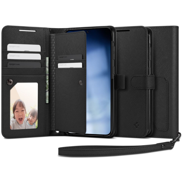 Книга-Чохол Spigen для Samsung Galaxy S23 Plus - Wallet S Plus, Black (‎ACS05677) - зображення 2
