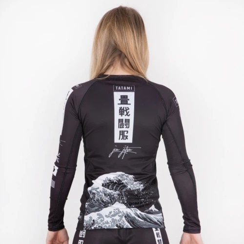 Женский рашгард Tatami Ladies Kanagawa Long Sleeve Rash Guard Black (fem-blk-kgwa-lsrg-XL) - Фото 4 Женский рашгард Tatami Ladies Kanagawa Long Sleeve Rash Guard Black (fem-blk-kgwa-lsrg-XL) - изображение 4
