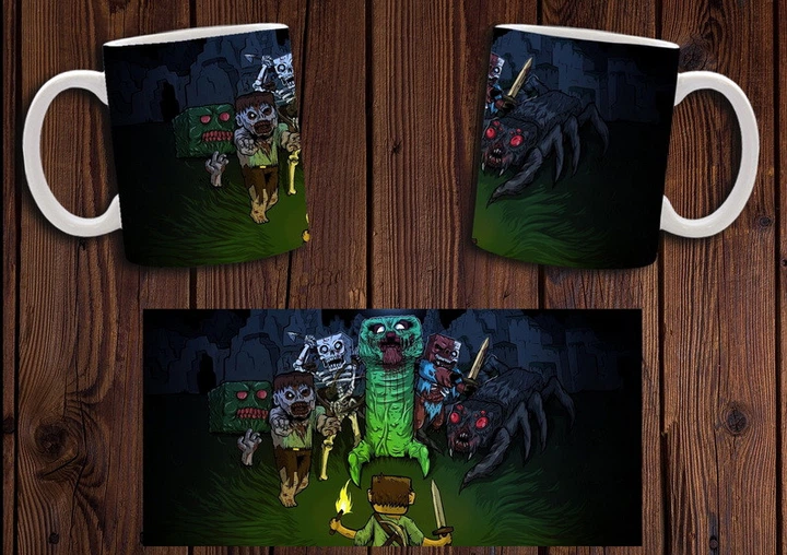 Кружка CupKit "Terraria / Террария" №2 330мл белая - Фото 1 Кружка CupKit "Terraria / Террария" №2 330мл белая - изображение 1