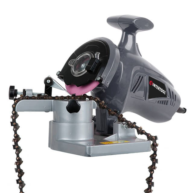 Станок для заточки цепей INTERTOOL DT-0850 (250 Вт), в комплекте с двумя заточными дисками - Фото 7 Станок для заточки цепей INTERTOOL DT-0850 (250 Вт), в комплекте с двумя заточными дисками - изображение 7