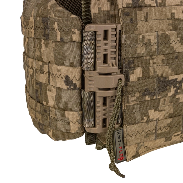 Военный жилет плитоноска для бронепластин с системой быстрого сброса CORDURA 1000D Пиксель - изображение 2