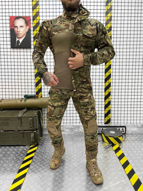 Тактический осенний военный комплект G3 ( Куртка + Убакс + Штаны ), Камуфляж: Мультикам, Размер: M - изображение 1