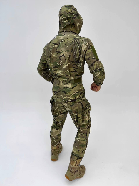 Тактический осенний военный комплект First ( Куртка + Штаны ), Камуфляж: Мультикам, Размер: XXL - изображение 2