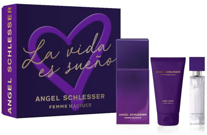 Набір Angel Schlesser Femme Magique Eau De Toilette Spray 100 мл + Мініатюра 15 мл + Лосьйон для тіла 75 мл (8058045434115) - зображення 1