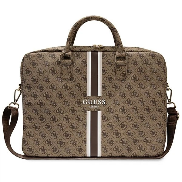 Сумка Guess Bag Printed Stripes 16" Brown (GUCB15P4RPSW) - Фото 1 Сумка Guess Bag Printed Stripes 16" Brown (GUCB15P4RPSW) - зображення 1