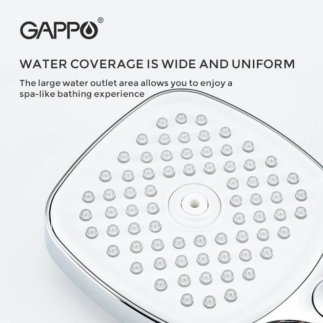 Ручной душ Gappo G003, 3-режим, черный - Фото 6 Ручной душ Gappo G003, 3-режим, черный - изображение 6