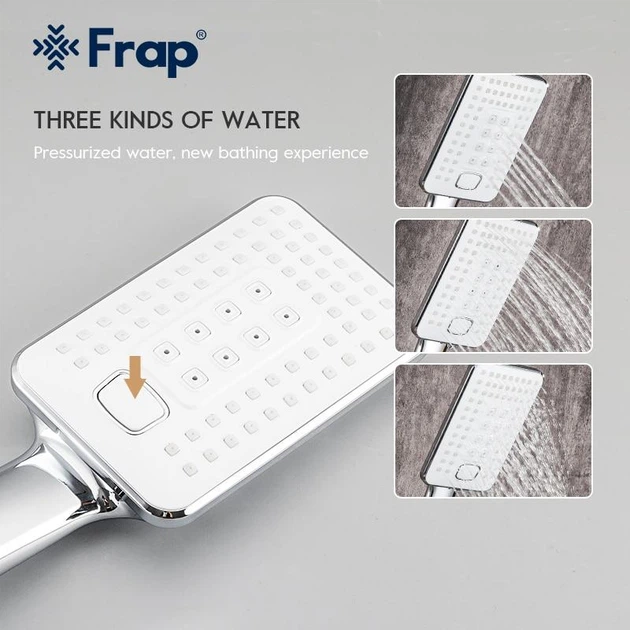 Смеситель для ванны Frap F3258, белый/хром - изображение 6