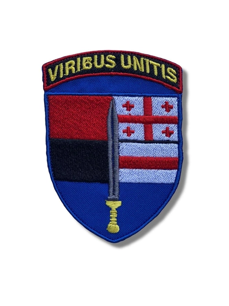 Шеврон на липучке Viribus Unitis 9см х 6см (12304) - изображение 1