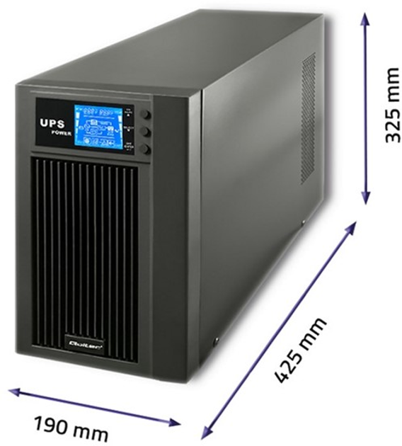 ДБЖ Qoltec Pure Sine Wave 3000VA/2400W (53043) - зображення 6