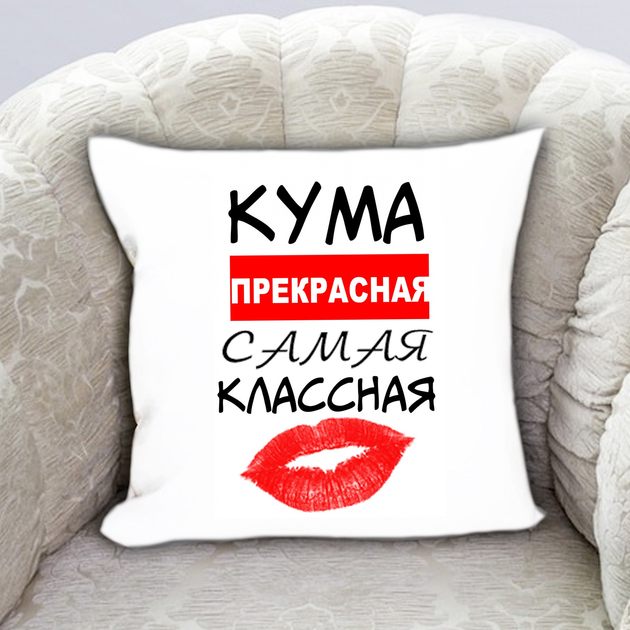 Открытка для любимой кумы в день рождения. Корзина цветов + надпись.