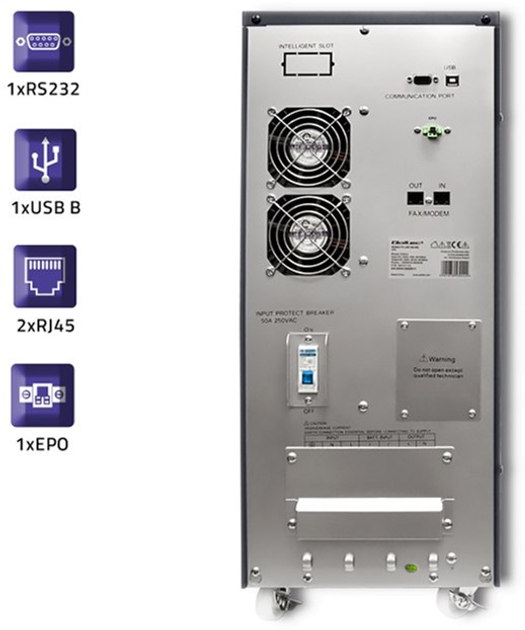 UPS Qoltec Pure Sine Wave 10000VA/8000W (53044) - obraz 4