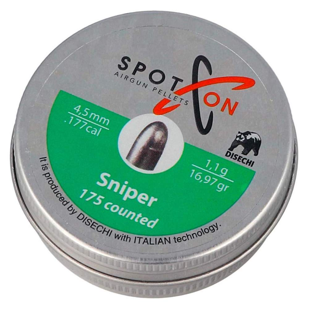 Кульки Spoton Sniper (4.5 мм, 1.1 гр, 175 шт.) - зображення 2
