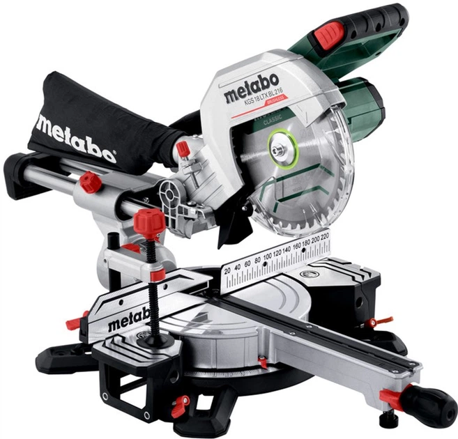 Акумуляторна безщіткова торцювальна пила Metabo KGS 18 LTX BL 216 мм з протяжкою Metabo - купити в Україні
