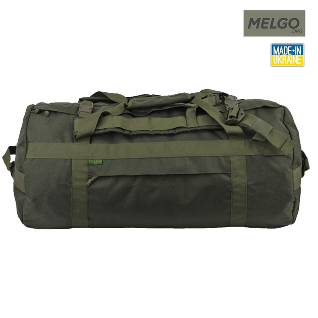Тактическая сумка-баул 65 л Олива Поликордура MELGO - изображение 2
