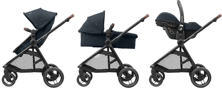 Коляска Maxi-Cosi Zelia3 Duo Essential Black + автокресло CabrioFix i-Size (1930672110) - изображение 3