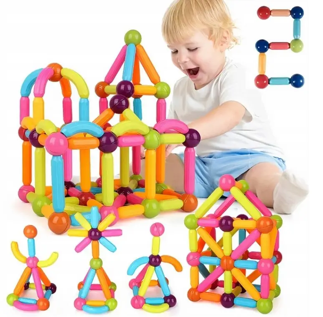Конструктор магнитный SKY Magnetic Sticks 8096 36шт - изображение 2