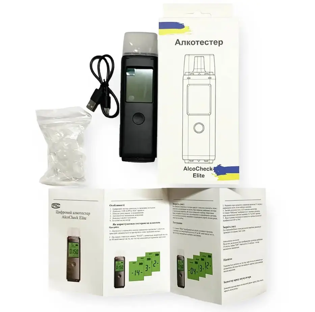 Алкотестер професійний цифровий кишеньковий AlcoCheck Elite - зображення 5