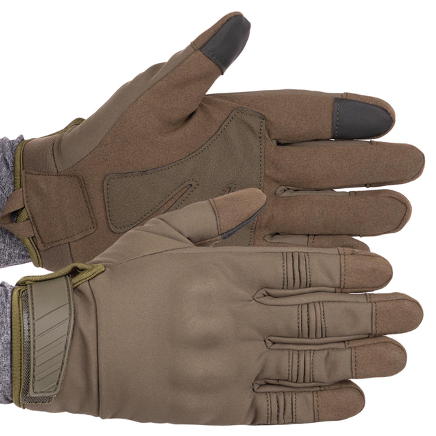 Перчатки тактические с закрытыми пальцами Military Rangers BC-9878 размер: XXL Цвет: Оливковый - изображение 1