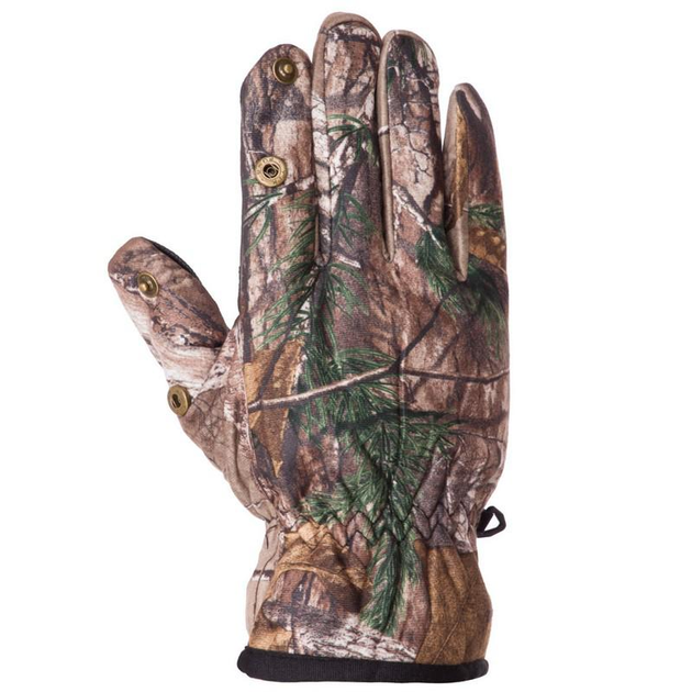 Перчатки для охоты и рыбалки с отстегивающимися пальцами SP-Sport BC-7388 размер L Камуфляж Лес - изображение 2