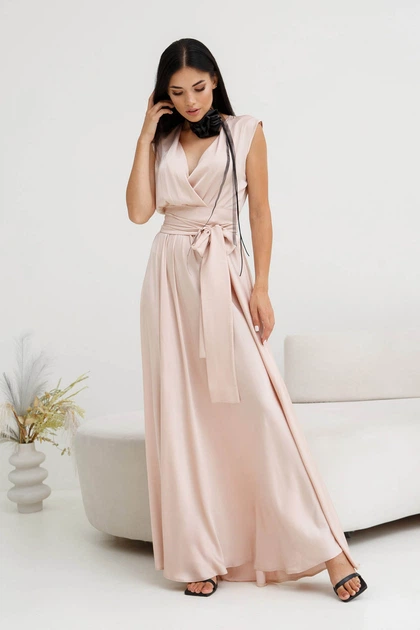 Платье Jadone Fashion Фурор XL бежевое - Фото 6 Платье Jadone Fashion Фурор XL бежевое - изображение 6